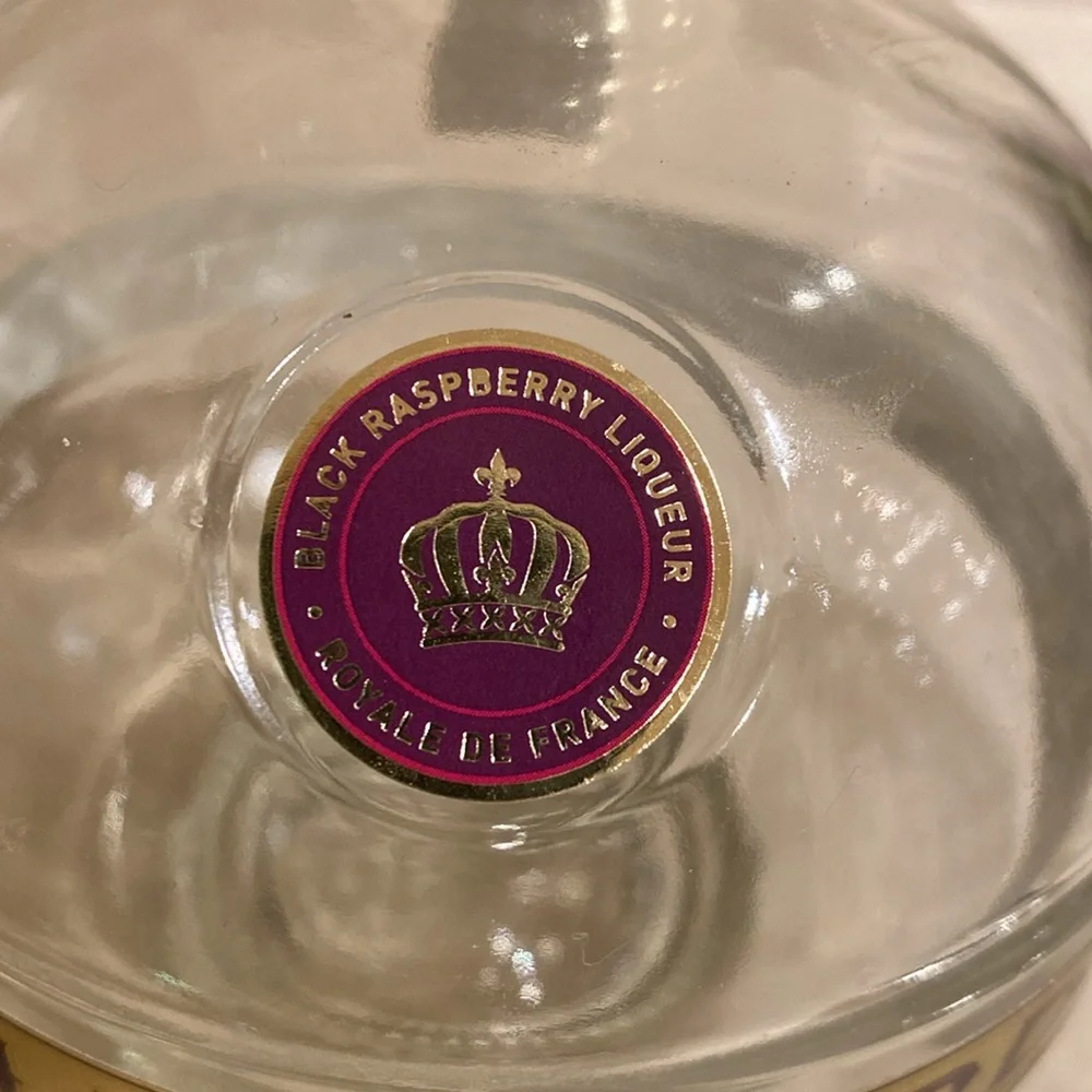 750ml size Bar Decor Crafting Blingy Glass Globe Chambord Bottle Purple Bedazzle - Picture 7 of 10